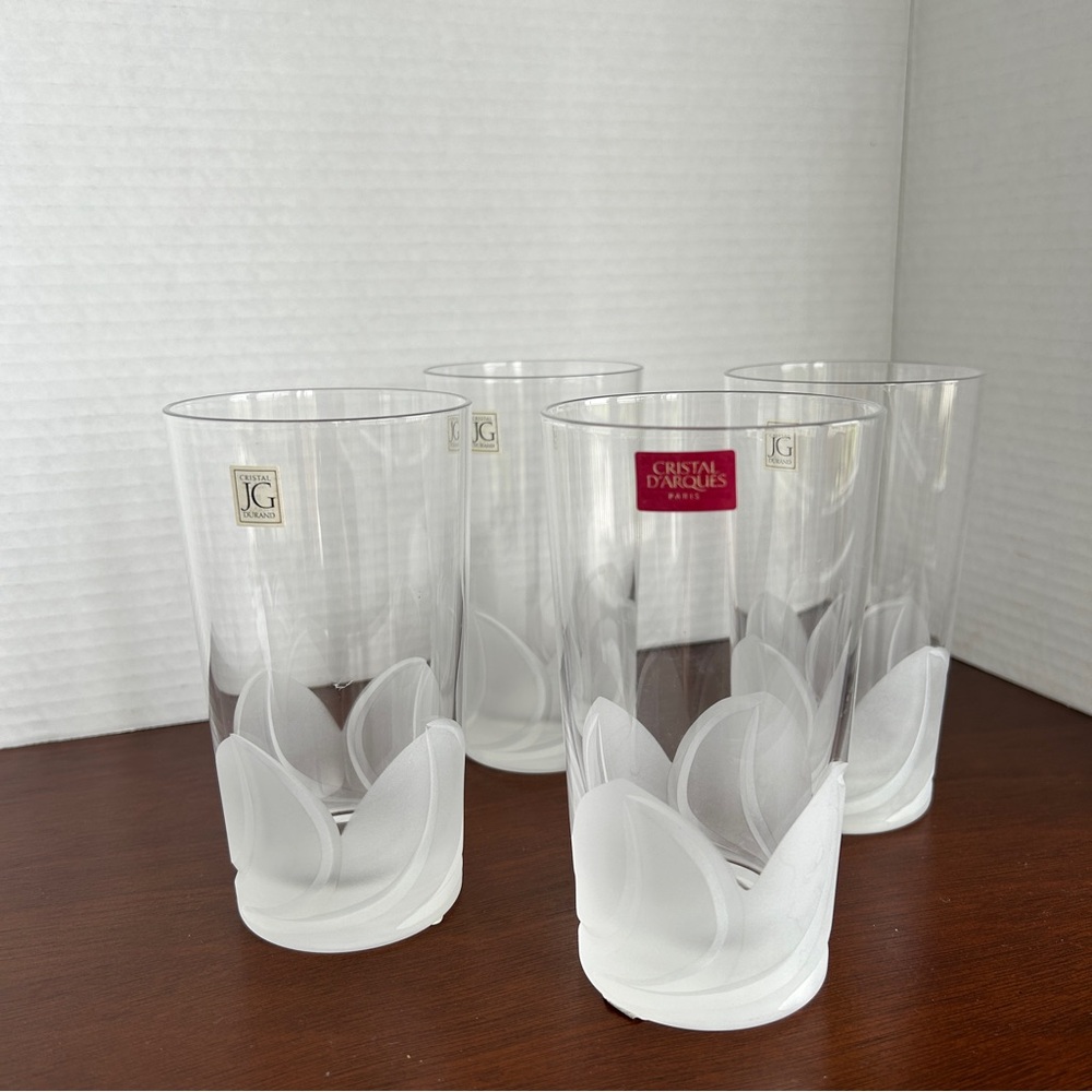 Cristal D'Arques J G Durant Florence Crystal Highball Glasses Set of 4